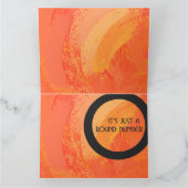 オレンジ40 Decade誕生日 カード (内部)