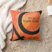 オレンジ40 Decade誕生日 クッション (ブランケット)
