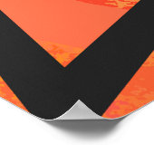 オレンジ40 Decade誕生日 ポスター (角)