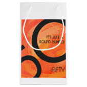 オレンジ50 Decade誕生日 スモールペーパーバッグ (裏面)