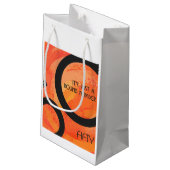 オレンジ50 Decade誕生日 スモールペーパーバッグ (裏面アングル)