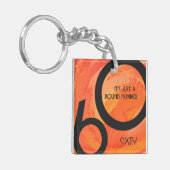 オレンジ60 Decade誕生日 キーホルダー (正面左)