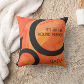 オレンジ60 Decade誕生日 クッション (ブランケット)