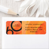 オレンジ60 Decade誕生日 ラベル (インサイチュ)