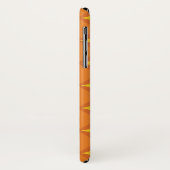 オレンジ70年代のスタイリングサークル Case-Mate iPhoneケース (裏面/左)