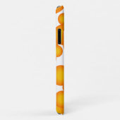 オレンジ70年代のスタイリング Case-Mate iPhoneケース (裏面/右)