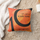 オレンジ70 Decade誕生日 クッション (ブランケット)
