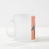 オレンジ70 Decade誕生日 フロストグラスマグカップ (左)