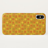 オレンジ70'sイヤースタイリングスクエア Case-Mate iPhoneケース (裏面(横))
