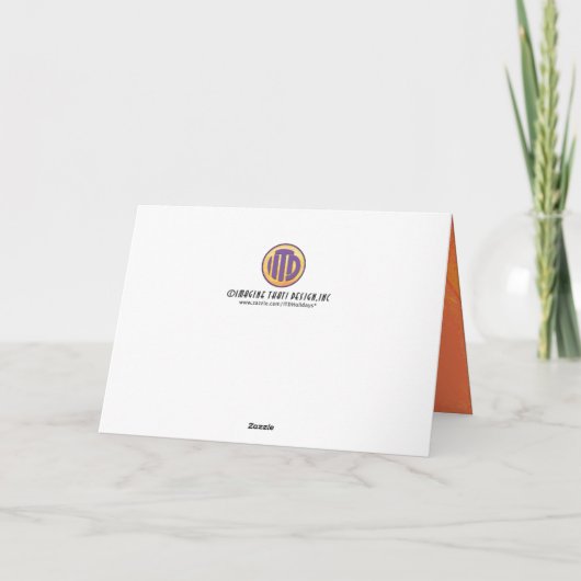 オレンジ80 Decade誕生日 カード (裏面)