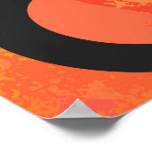 オレンジ80 Decade誕生日 ポスター (角)