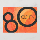 オレンジ80 Decade誕生日 ポストカード (正面)