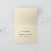 オレンジ、アイボリー、パープルの感謝カード サンキューカード (内部)