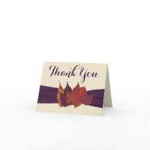 オレンジ、アイボリー、パープル ありがとう ノートカード