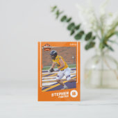 オレンジ・アメリカンフットボール選手トレーディングカード コーリングカード (スタンド正面)