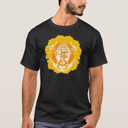オレンジ&イエローブッダ Tシャツ (正面)