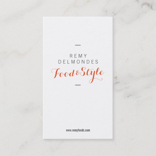 オレンジ、ウェイズ、グラウ、ゲストレフト 名刺 (正面)