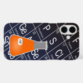 オレンジ・エレンマイヤーフラスコ(イニシャル付)化学 Case-Mate iPhoneケース (裏面 (横))