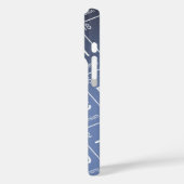 オレンジ・エレンマイヤーフラスコ(イニシャル付)化学 Case-Mate iPhoneケース (裏面 / 左)