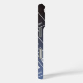 オレンジ・エレンマイヤーフラスコ(イニシャル付)化学 Case-Mate iPhoneケース (裏面 / 右)