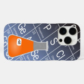 オレンジ・エレンマイヤーフラスコ(イニシャル付)化学 Case-Mate iPhoneケース (裏面 (横))