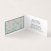 オレンジ、オーガニックジュースバー、詳細 名刺 (内部)