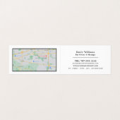 オレンジ、オーガニックジュースバー、詳細 名刺 (内部フラット)