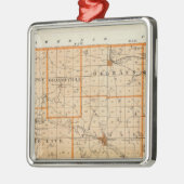 オレンジ・カウンティーの地図 メタルオーナメント (左)