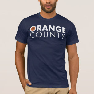 オレンジ・カウンティーの白の文字 Tシャツ