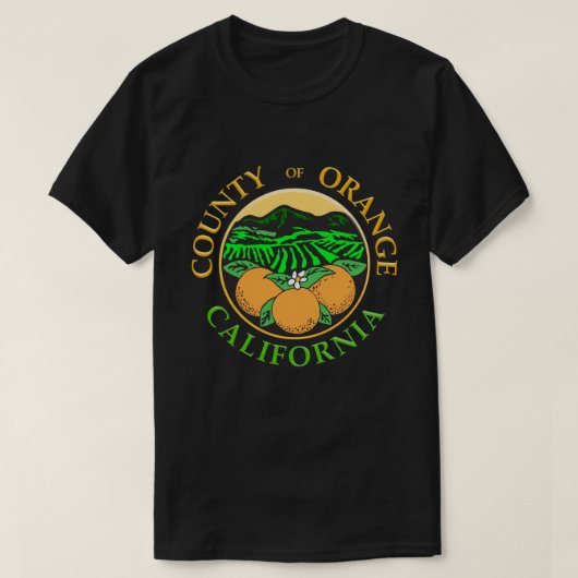 オレンジ・カウンティー、カリフォルニア Tシャツ (デザイン正面)
