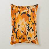 オレンジ・カモフラージュ、軍隊、陸軍 アクセントクッション (正面(垂直))