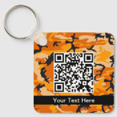 オレンジ・カモフラージュ、軍隊、陸軍 キーホルダー (正面)