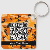 オレンジ・カモフラージュ、軍隊、陸軍 キーホルダー (裏面)