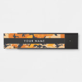 オレンジ・カモフラージュ、軍隊、陸軍 サインプレート (正面)