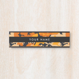 オレンジ・カモフラージュ、軍隊、陸軍 サインプレート