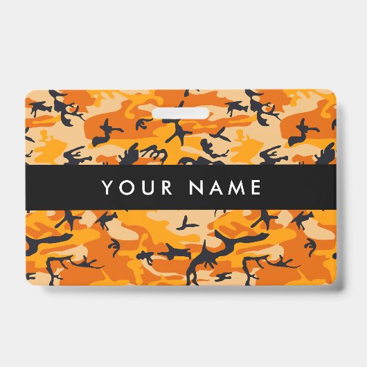 オレンジ・カモフラージュ、軍隊、陸軍 バッジ (表面)