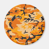 オレンジ・カモフラージュ、軍隊、陸軍 マグネット (正面)