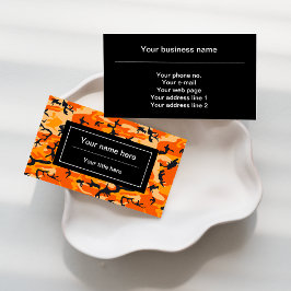 オレンジ・カモフラージュ、軍隊、陸軍 名刺