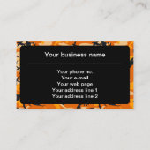 オレンジ・カモフラージュ、軍隊、陸軍 名刺 (正面)