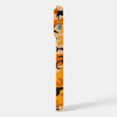 オレンジ・カモフラージュ、軍隊、陸軍 iPhoneケース (左側面)