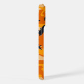 オレンジ・カモフラージュ、軍隊、陸軍 iPhoneケース (右側面)