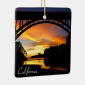オレンジ·カリフォルニア·コースタル·サンセットアンダーブリッジ セラミックオーナメント (右)