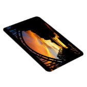 オレンジ·カリフォルニア·コースタル·サンセットアンダーブリッジ マグネット (右側)