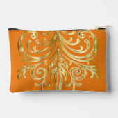 オレンジ、クリスマスプレゼント局® アクセサリーポーチ (裏面)