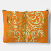 オレンジ、クリスマスプレゼント機関®大 アクセサリーポーチ (裏面)