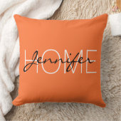 オレンジ（クレイオラ）カラーホームモノグラム クッション (ブランケット)