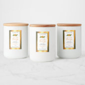 オレンジ グリッター ホワイト プロダクト ラベル ローズ フラワー (ボトル)