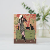 オレンジ&グリーンのスザンヌ – はがき (スタンド正面)