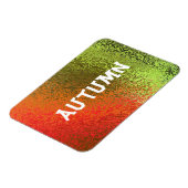 オレンジ&グリーンプレミアムマグネットの独自の名前の色合い マグネット (左側)