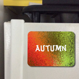 オレンジ&グリーンプレミアムマグネットの独自の名前の色合い マグネット